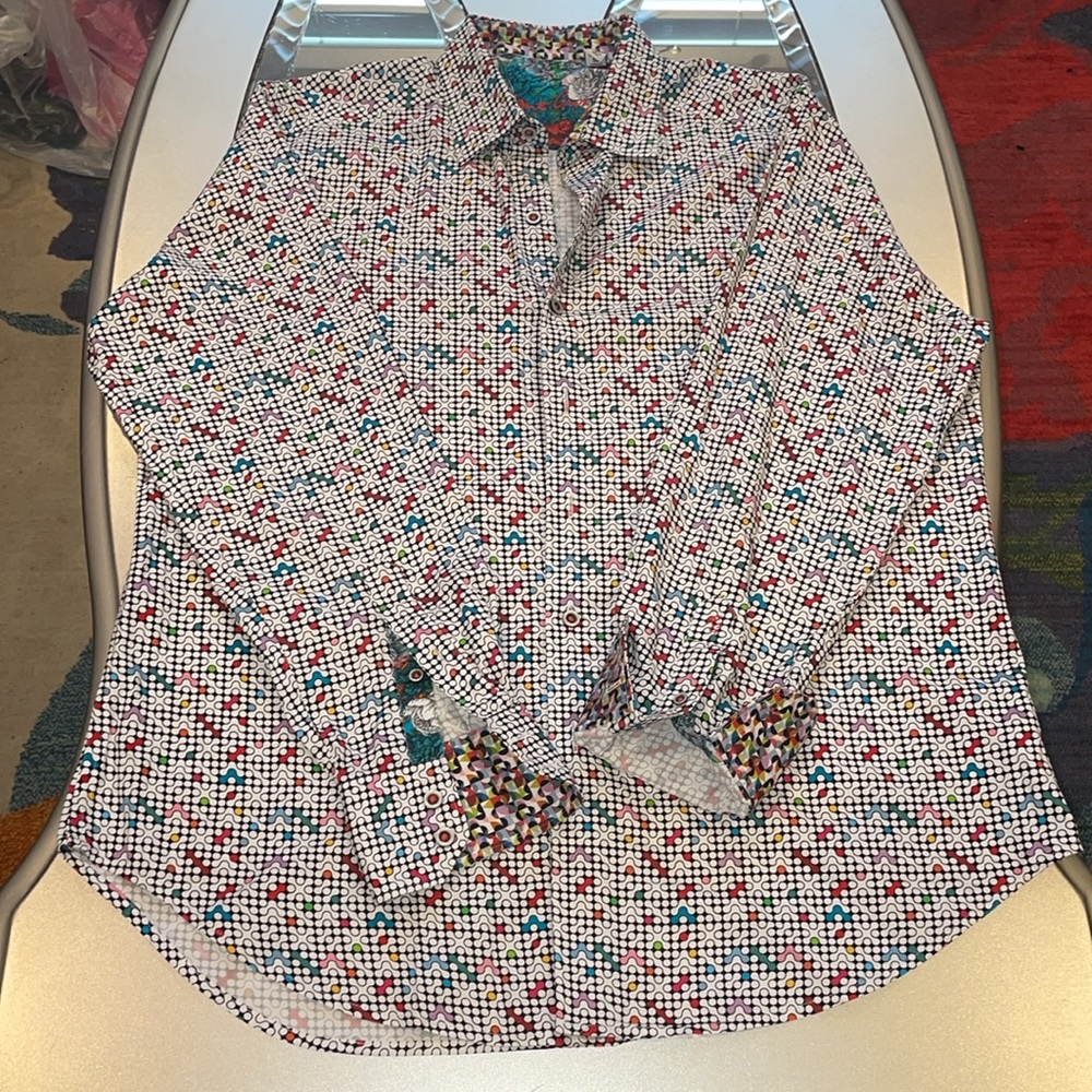 Multicolored Robert Graham Button Down Long Sleev… - image 2